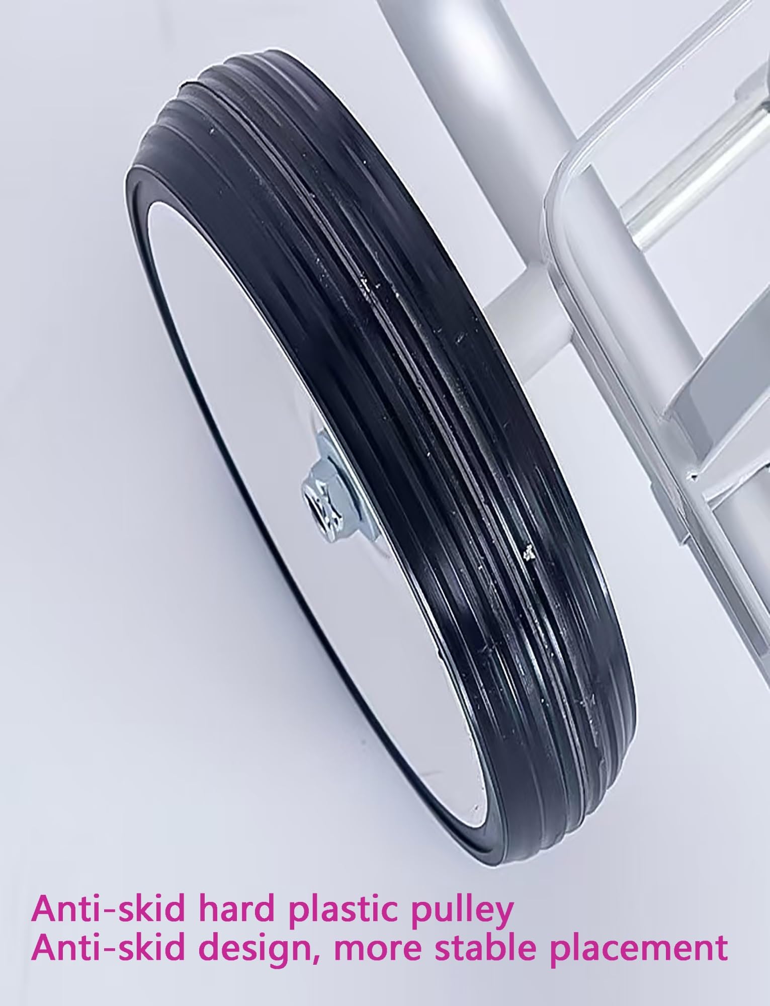 Carrello con cilindro di ossigeno, portatile, in lega di alluminio, con manico regolabile, diametro 125 mm, perfetto per uso domestico e medico