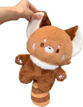 Cute Red Panda Stuffed Animal 13.77" Red Panda Plush Pillow Home Decor