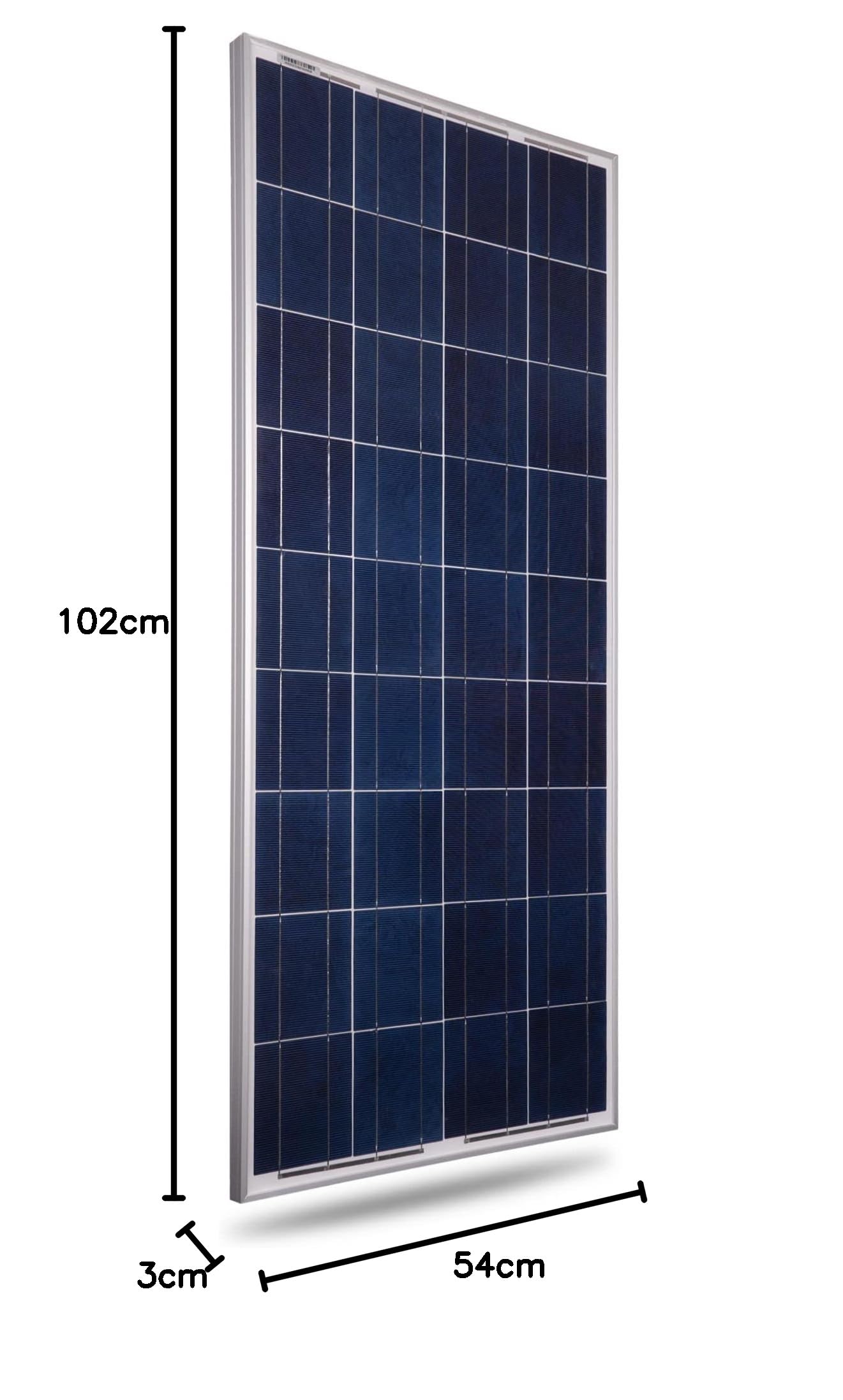 Panel słoneczny 100 W, 12 V, polikrystaliczny