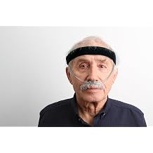 Pumpcases Cannula Headband for Nasal Oxygen Tubing, Medium 24", Black