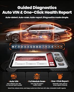 ANCEL FX6000 Bidirectional OBD2 Scanner with 7+ Resets | ABS, SRS, Transmission & Engine System Diagnostic Scan Tool, Oil/EPB/BMS/SAS/Throttle Reset, ABS Bleeding, Live Data, Auto VIN, Lifetime Update