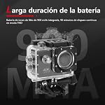 4K 30FPS 16MP Action Camera, Ultra HD 30M Underwater Waterproof Sports Camera with 2.0 Inch Screen, 170 Degree Wide Angle, for Swimming Surfing Diving (Black)