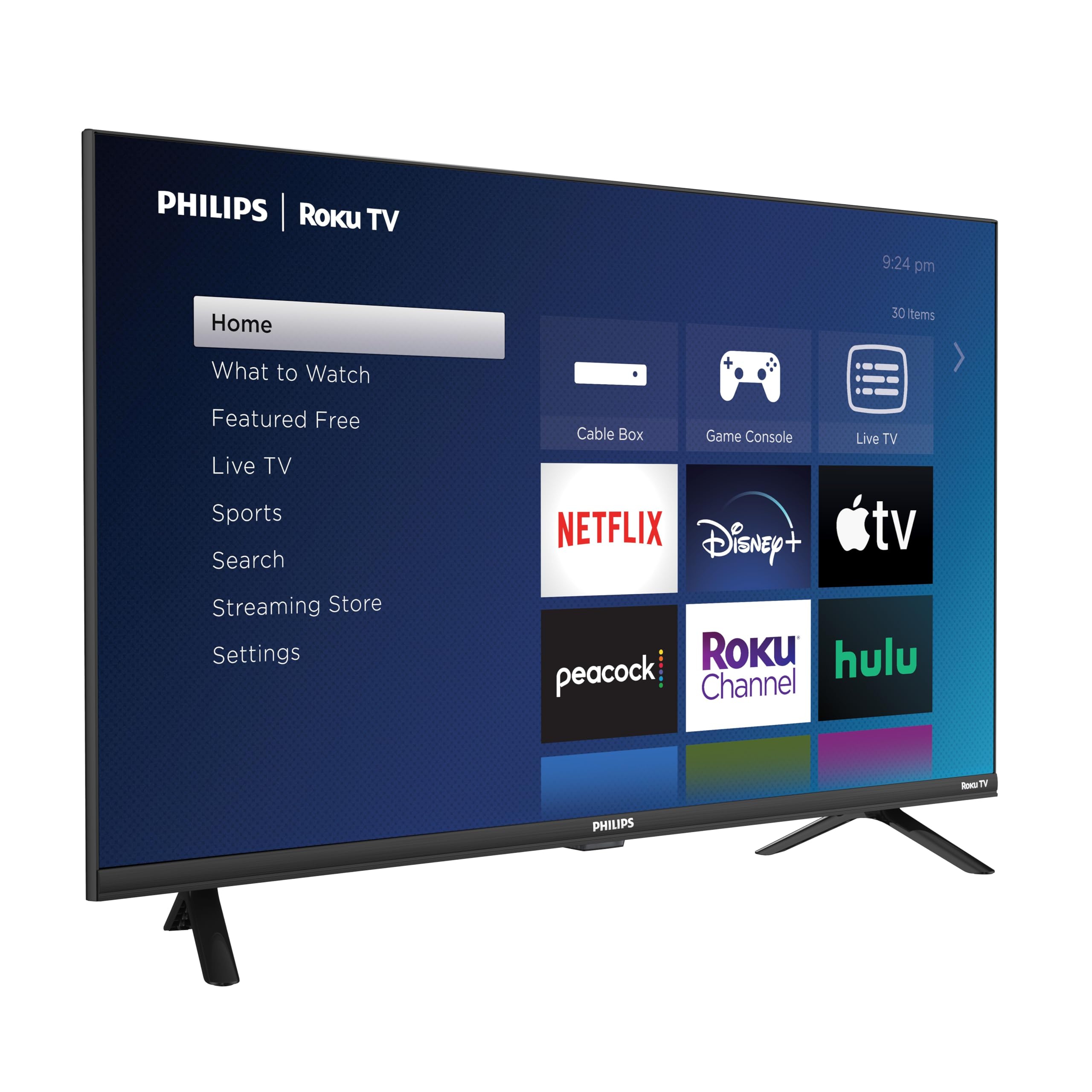 PHILIPS Roku TV 32" HD 720p LED-LCD Smart TV (32PFL4674/F7), Alexa Compatible