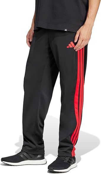 adidas Mens 3-Stripes Tricot Open Hem Track Pants