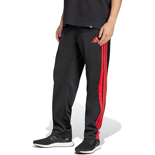 adidas Men's 3-Stripes Tricot Open Hem Track Pants