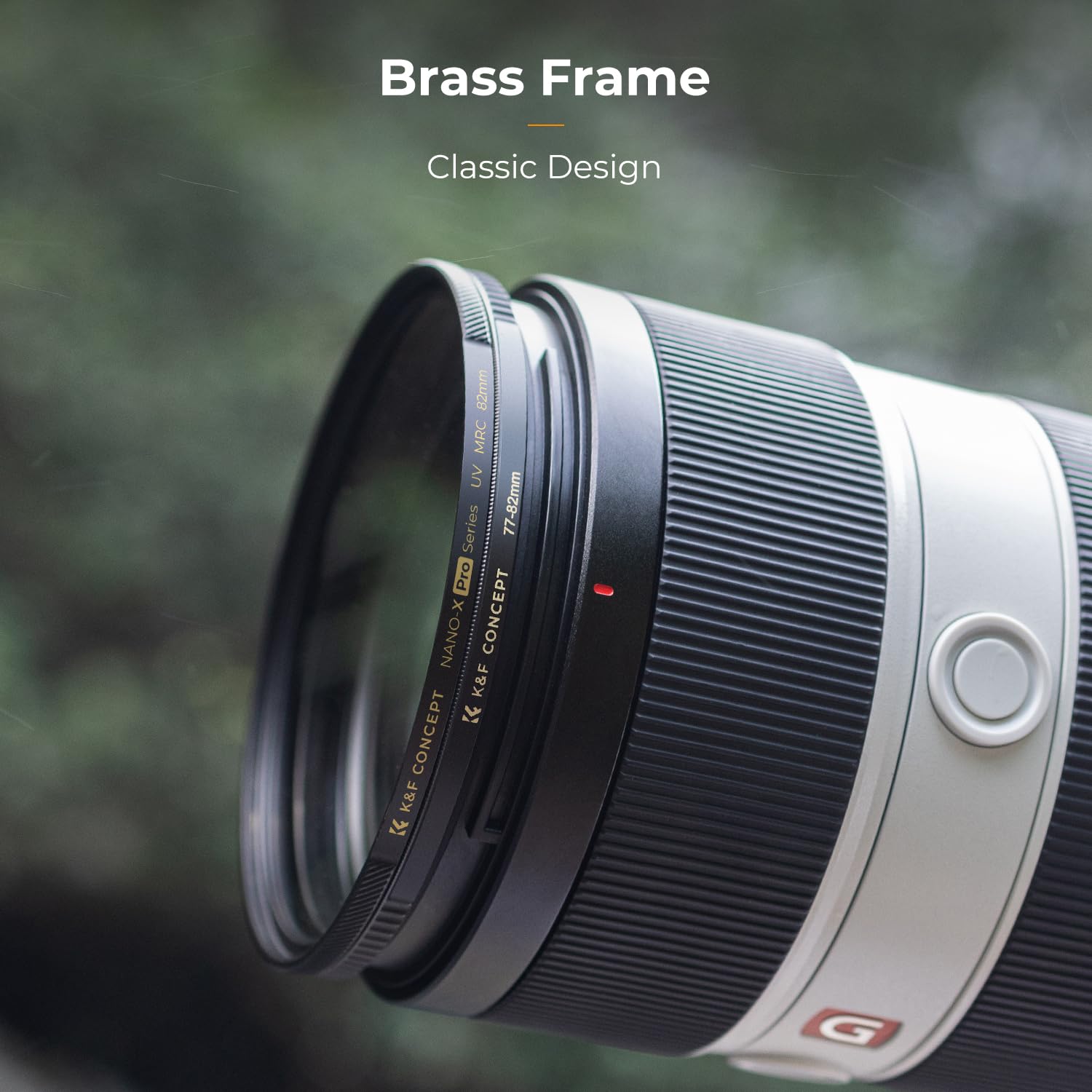K&F CONCEPT 72mm to 77mm Step-Up Lens Adapter Ring for Filters Made of Brass - Image 3