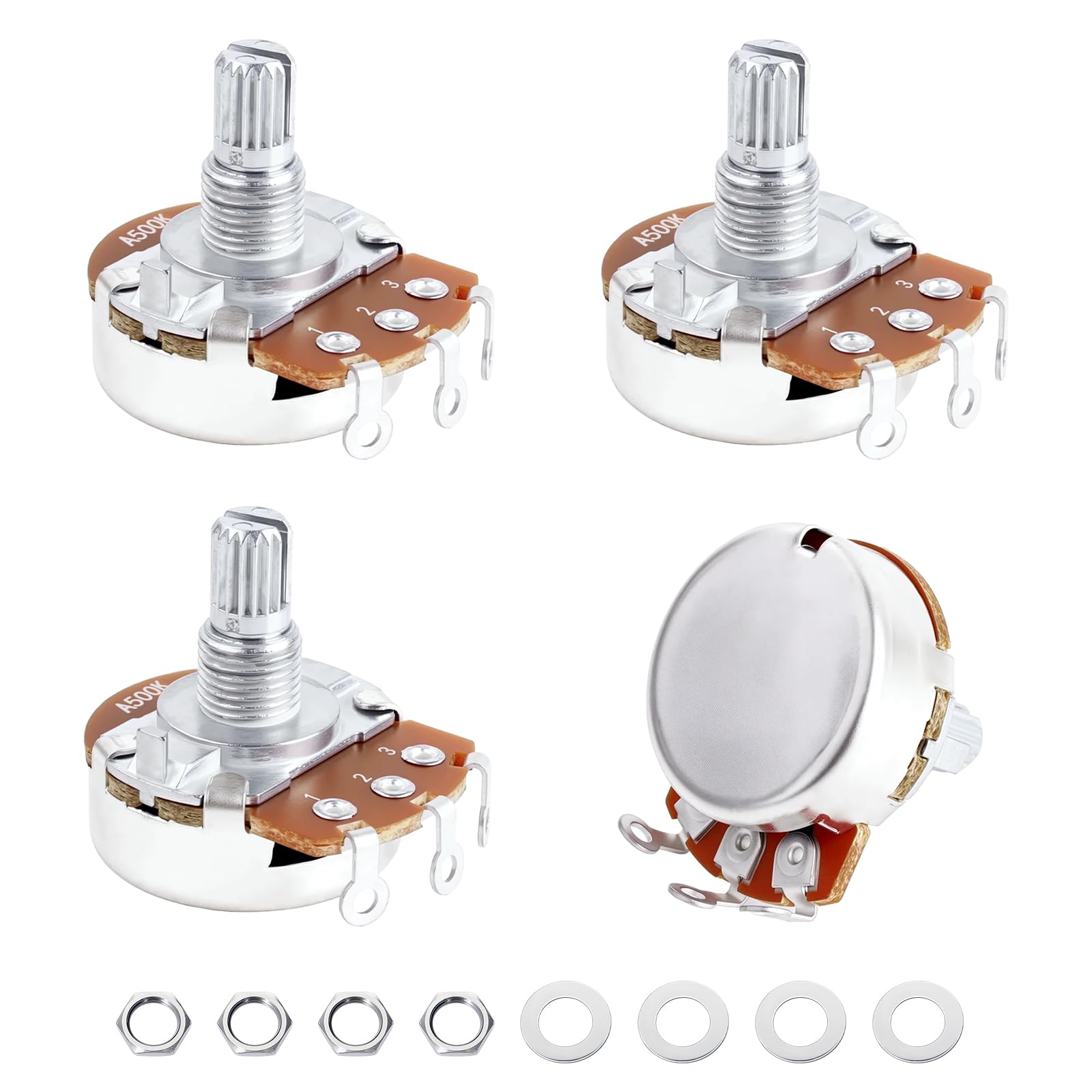 Potentiomètres A500K Banworks en aluminium pour guitare Epiphone Les Paul