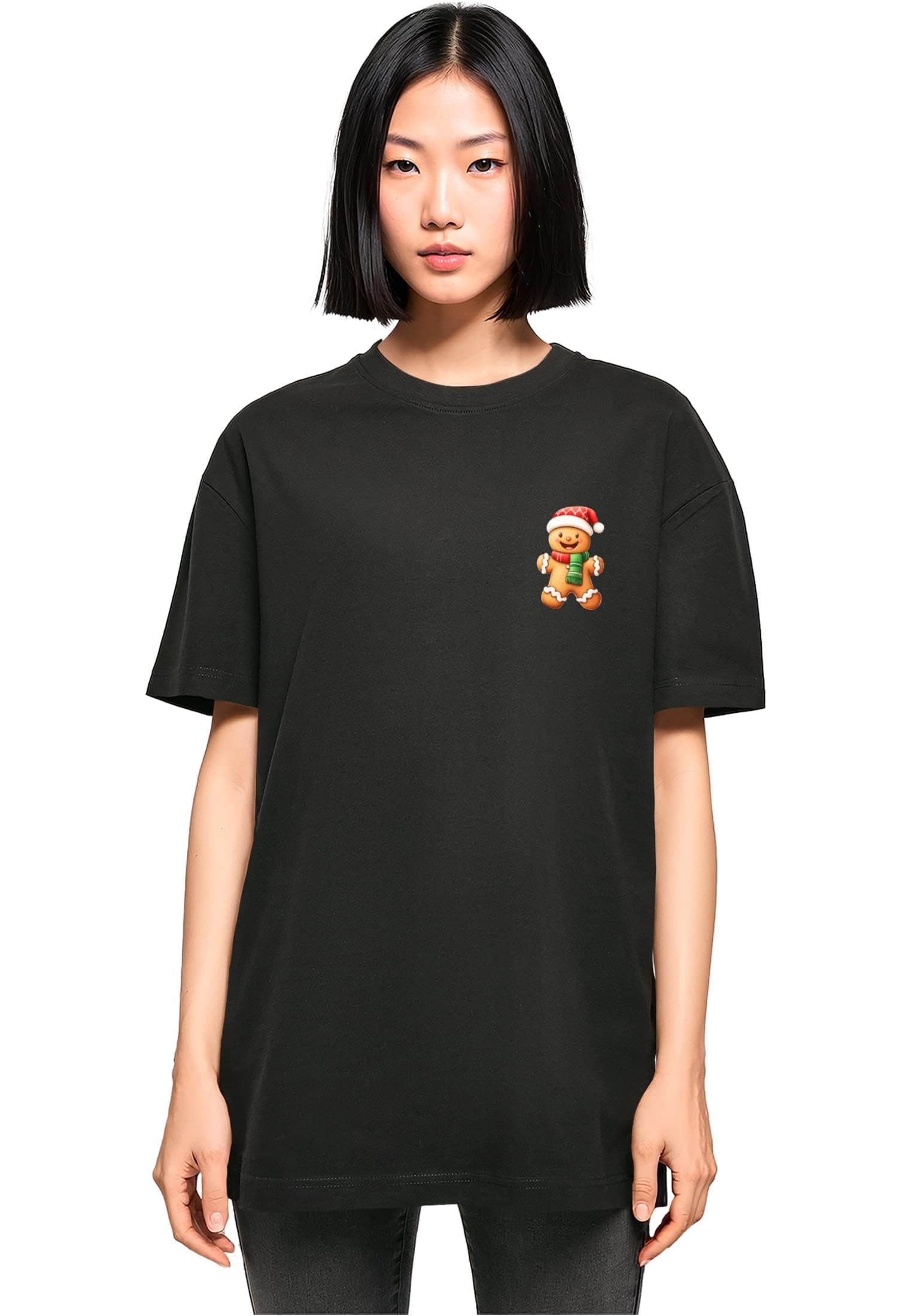 T-Shirt Femme Christmas Ginger MERCHCODE Léger pour Éviter le Pull