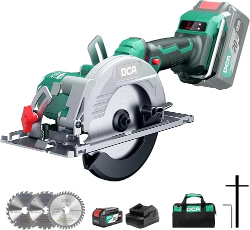 DCA Scie Circulaire Mini Sans Fil - 2 Vitesses 6700/4200 RPM