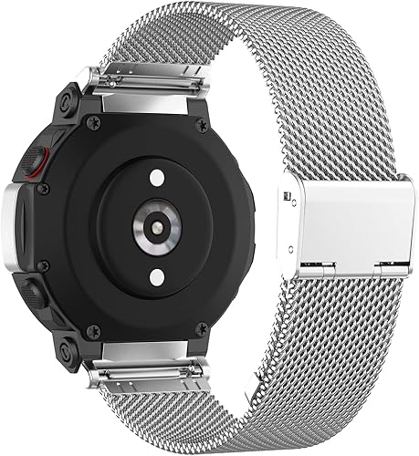Vista 19 de TenCloud Correas compatibles con Amazfit T-Rex 2 Correa de reloj de liberación rápida, impermeable, correa de repuesto de acero inoxidable ajustable