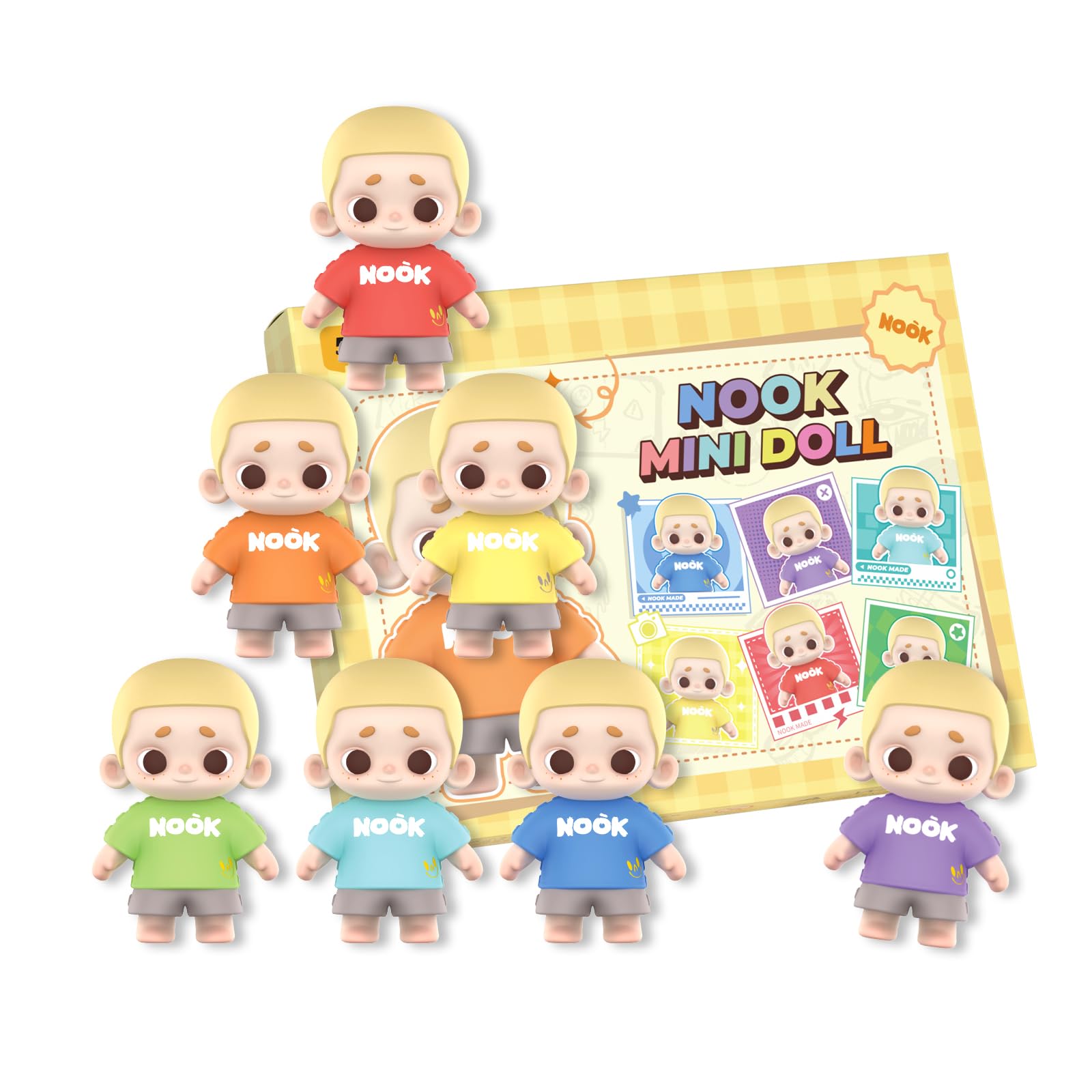 Amazon | 52TOYS NOOK MINIDOLL:Rainbow ミニフィギュア ミニ人形 豆