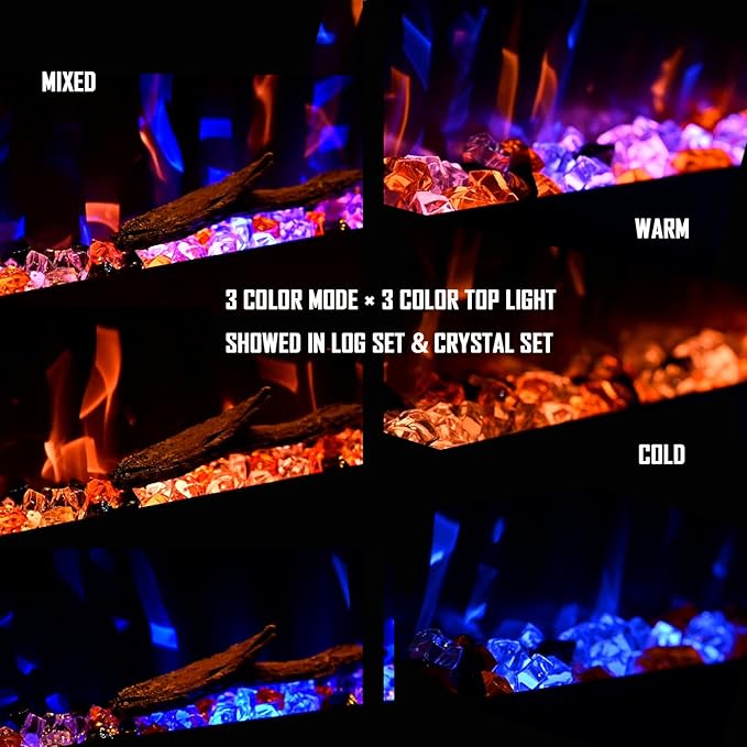 Chimenea Eléctrica Masarflame Amaze 50" 5100BTU 1500W miniatura 5