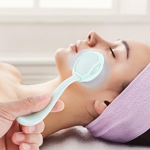 Miniatura 3 de ARTIBETTER Dispositivo de limpieza facial manual de 3 piezas, cepillo de lavado facial de mano, cepillo de limpieza facial de silicona para limpieza