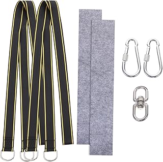 MUSISALY 1 Conjunto De Alças De Rede De Balanço Rede Ao Ar Livre Rede Resistente Balanços Ao Ar Livre Corda De Náilon Cinta De Suspensão Cinta De Rede Para Árvores Cordas De Balanço De