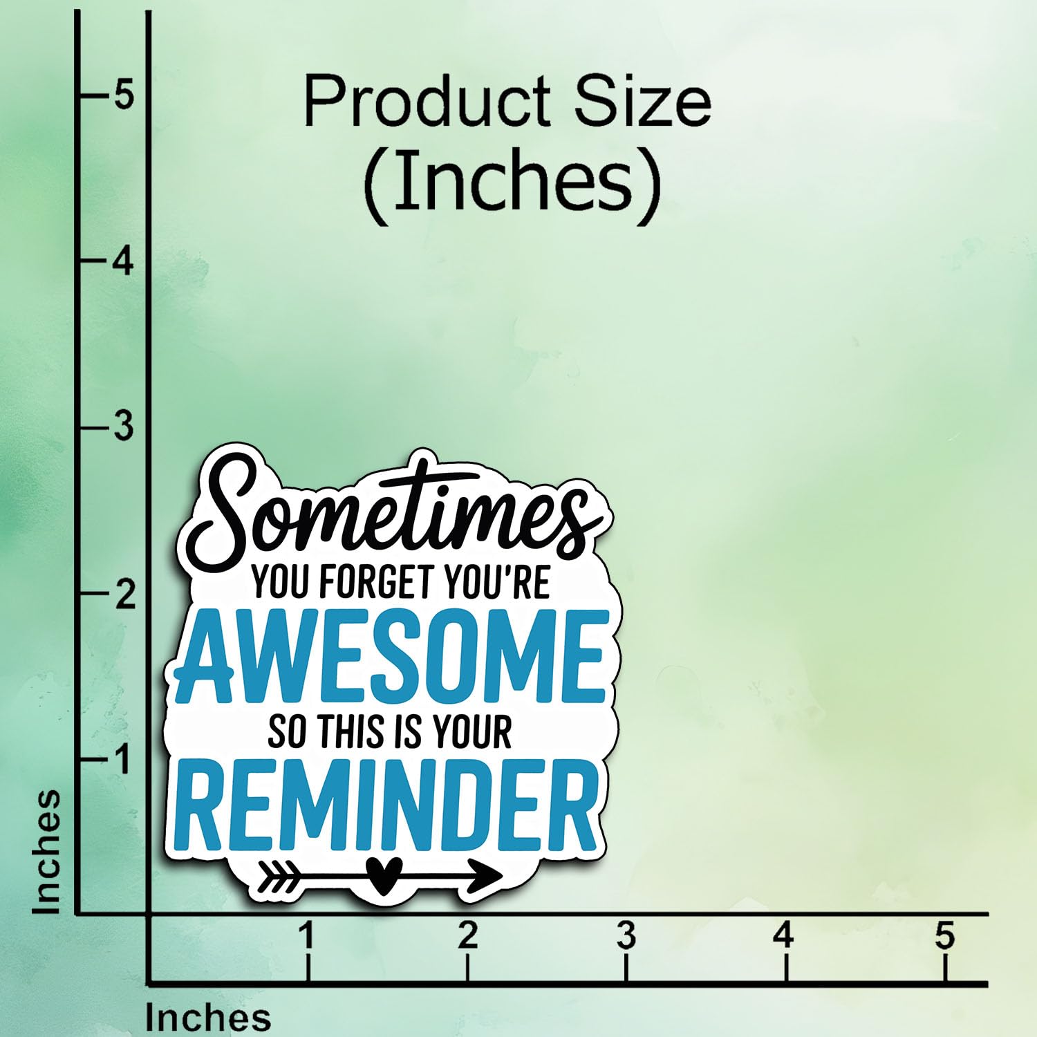 (3 pezzi) You're Awesome Reminder Sticker - Adesivo motivazionale per laptop, bottiglia d'acqua, notebook, scrivania da ufficio - Regali ispiratori per la salute mentale per amici, colleghi, amore per