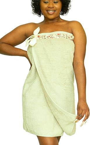 Toalla sin velcro y envoltura de toalla para mujer, todo en uno con cierre de corbata. Toallas de baño para mujer, toalla de ducha para mujer,