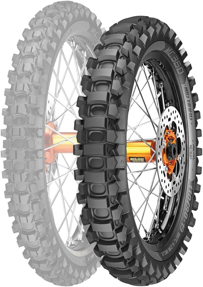 Metzeler MC360 Mid-Hard Tire 120/100x18 - Fits: Aprilia RVX 450 2007-2009
