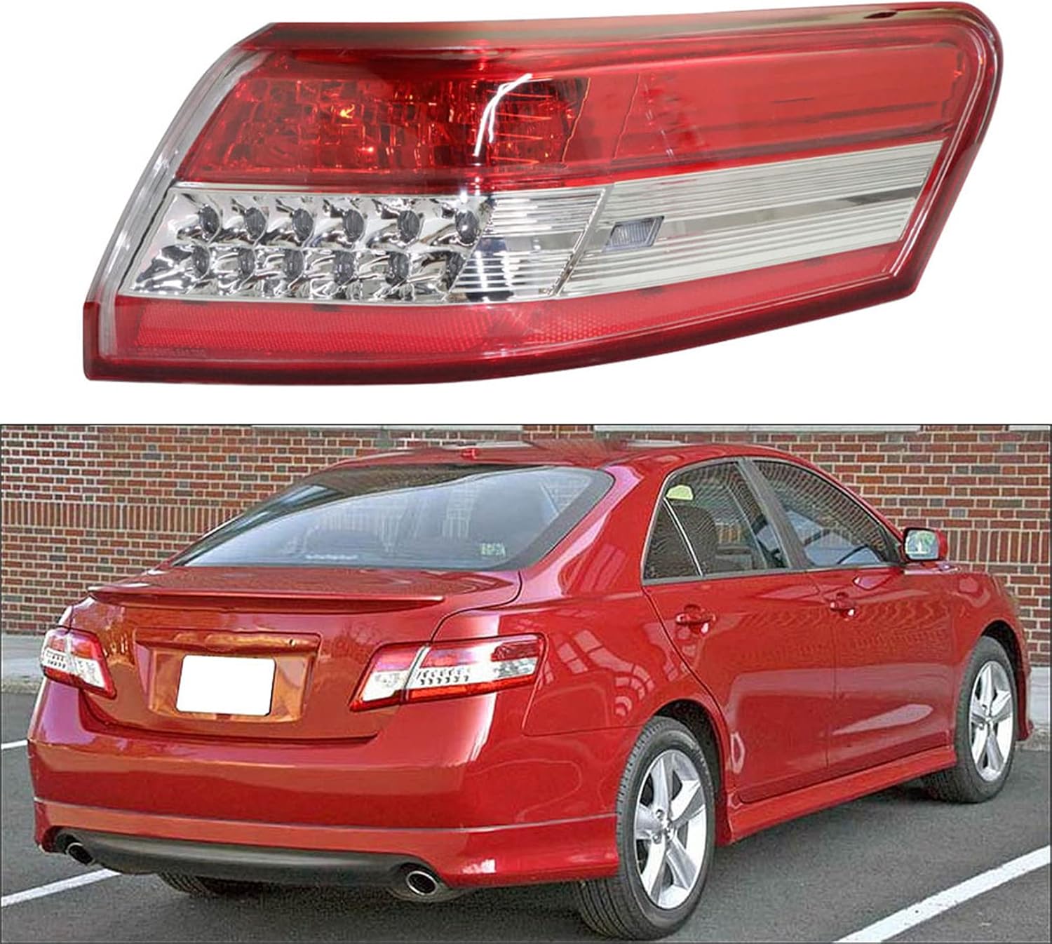 LABLT Car Rear Tail Light Brake Stop Light Taillights Replacement for 2010 2011 Toyota Camry Car Accessories Left Driver Side 8156006340 TO2804106