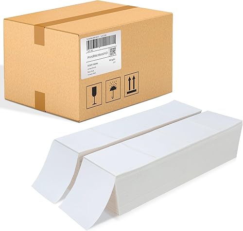 Etiquetas térmicas directas de 4 x 6 pulgadas, etiquetas térmicas blancas de envío para impresora rollo de 250 unidades, etiquetas de impresora