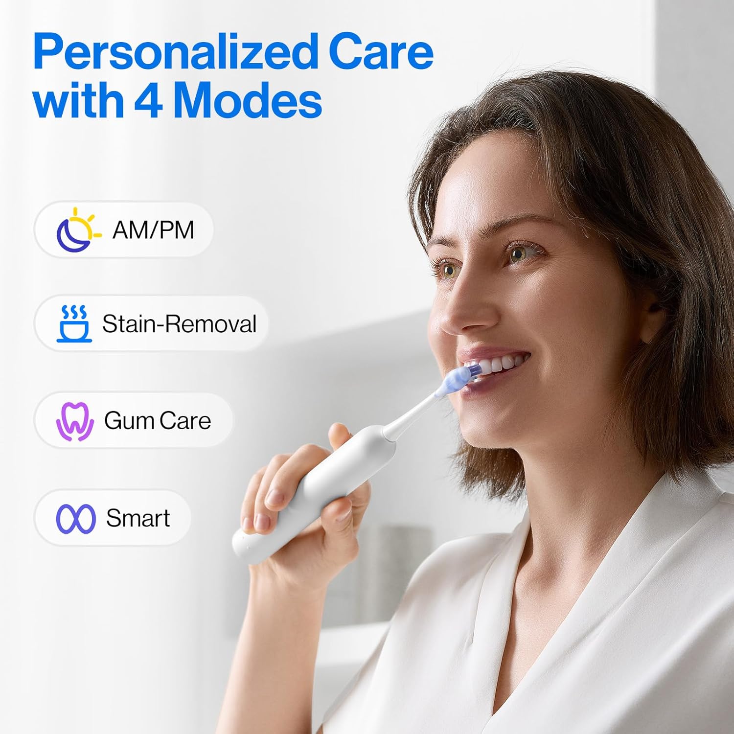 usmile Y20PRO connected to the app showing a 3D oral map