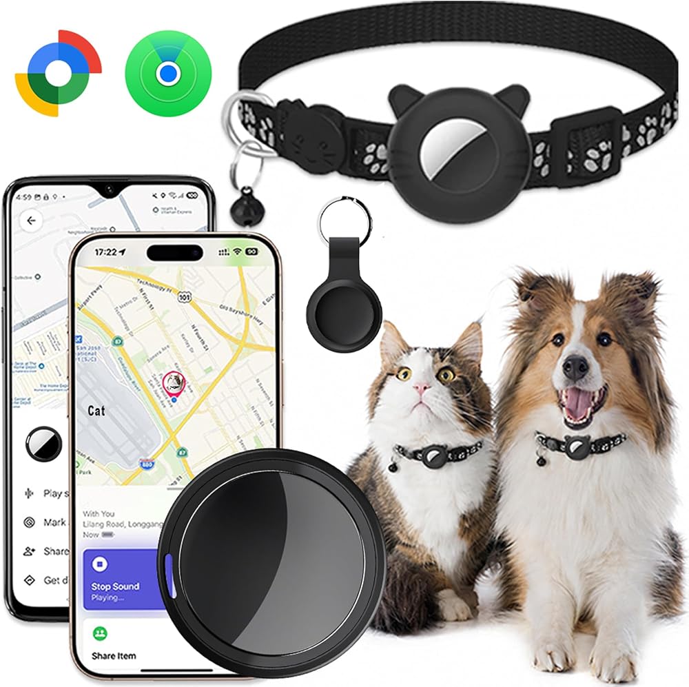 Collier GPS Chat et Chien Réglable, 2026 Chien Traceur sans Frais Mensuels