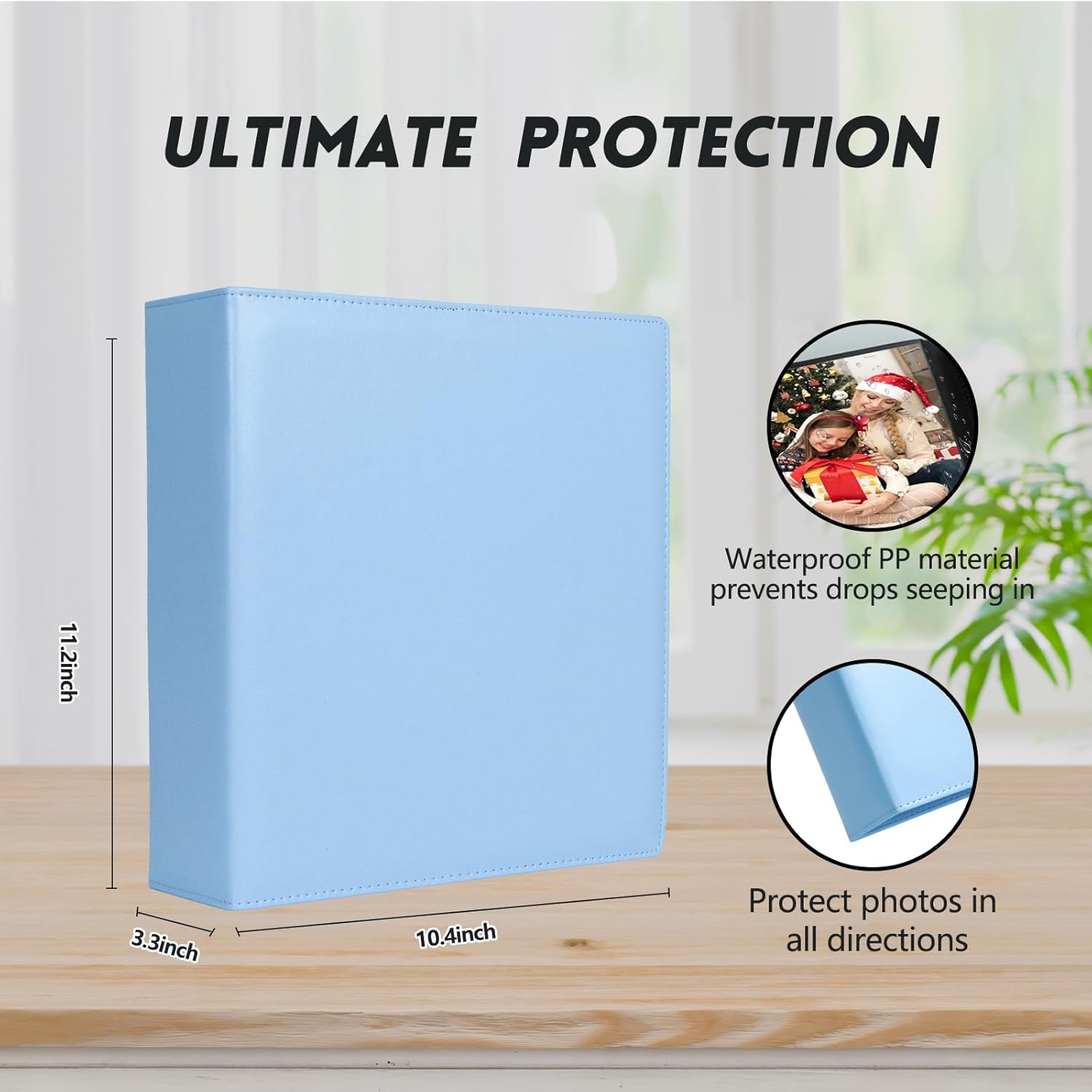 2Pack 8x10 Photo Album 168 Pockets Large Capacity Leather Cover Acid Free 8 x 10 Photo Album Book 8x10 for Family Wedding Baby Photo Book Pictures