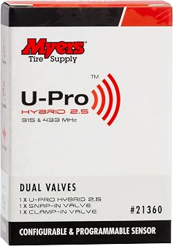 Myers Tire Supply U-Pro Hybrid 2.5 TPMS, Programmable Dual Valve