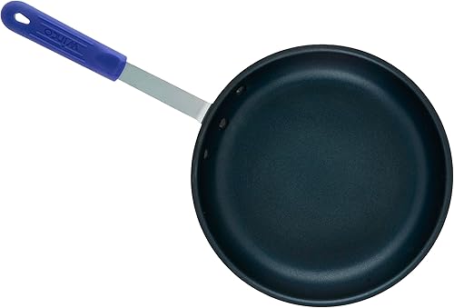 Miniatura 7 de Winco Sartén de aluminio de grado comercial con mango Stay Cool, compatible con inducción, acabado antiadherente, 12 pulgadas