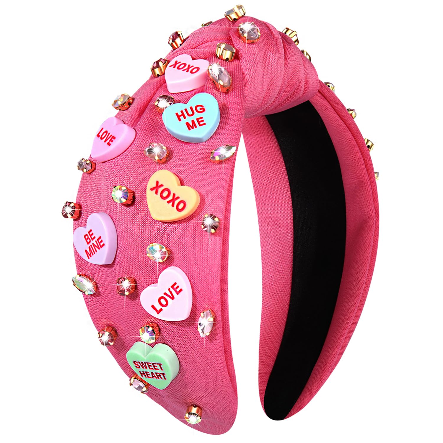 NWT Valentine’s Day Headband Love Heart Headband Jeweled Crystal Rhinestone Amazon.com: NVENF Valentine main image 3