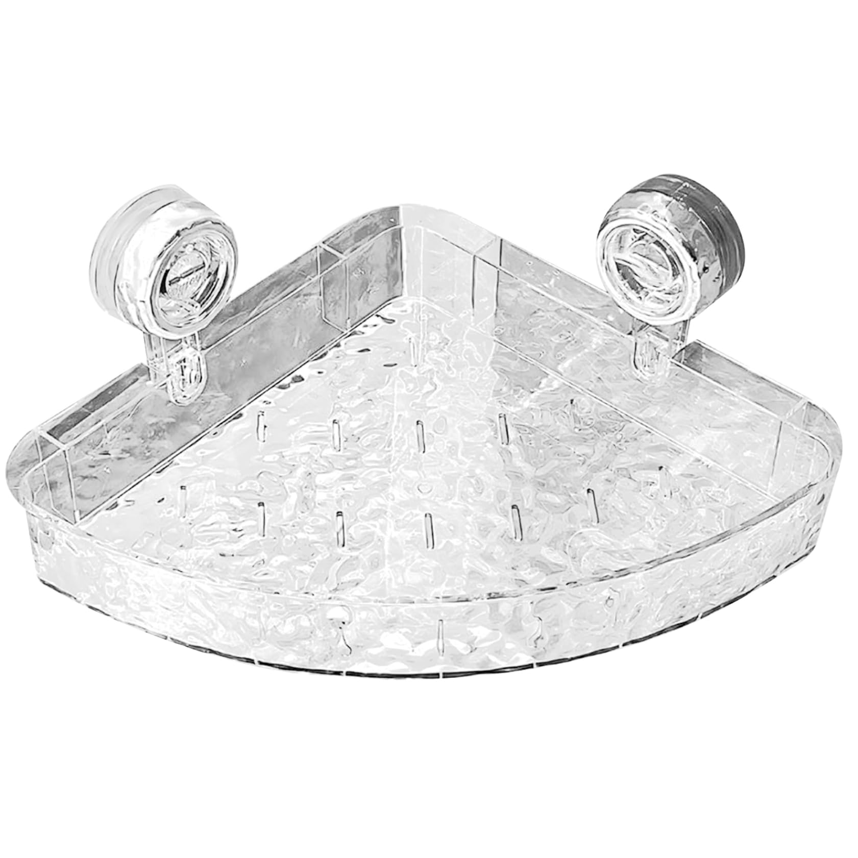 CUCUFA Suction Cup Shower Caddy Corner Shower Caddy Suction Cup Shower Caddy No Drilling Shower Organizer Corner 10KG