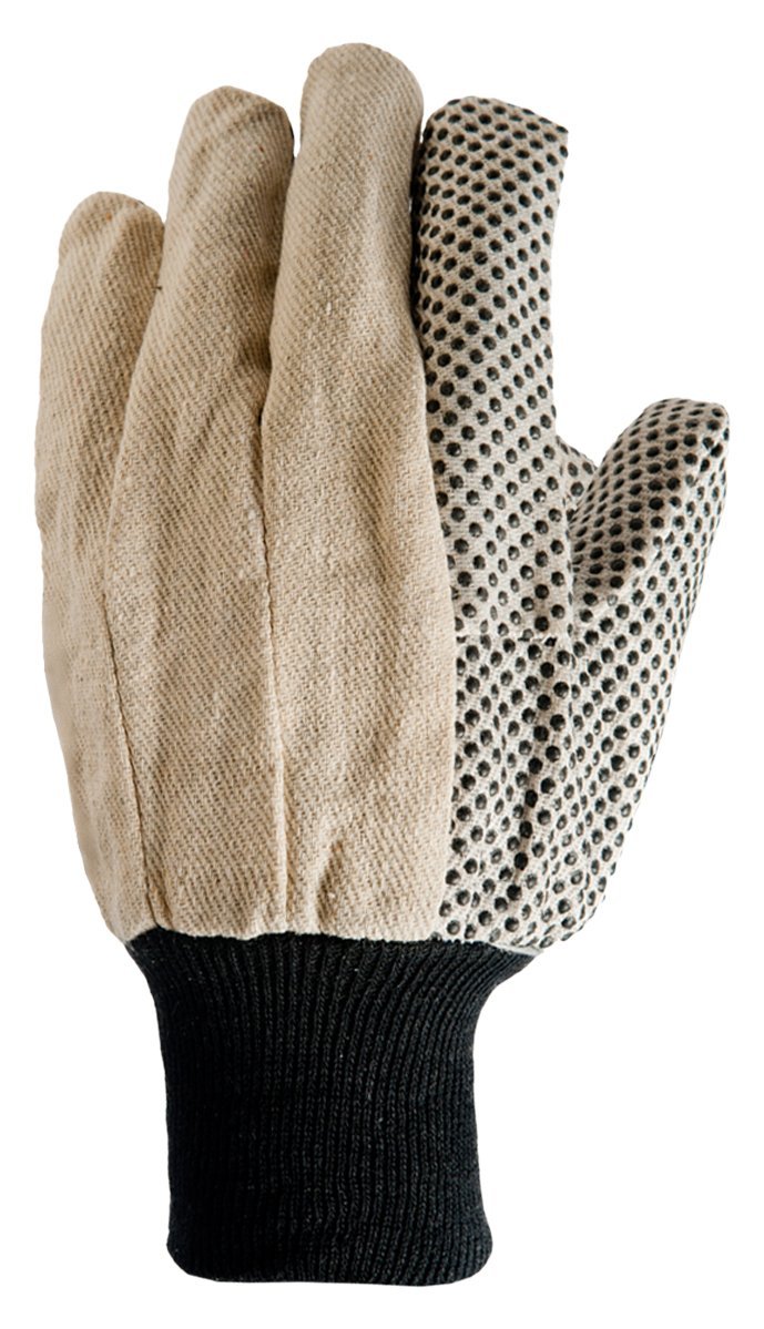 True Grip 91633 Dotted Cotton Canvas Work Gloves (3 Pack), Large