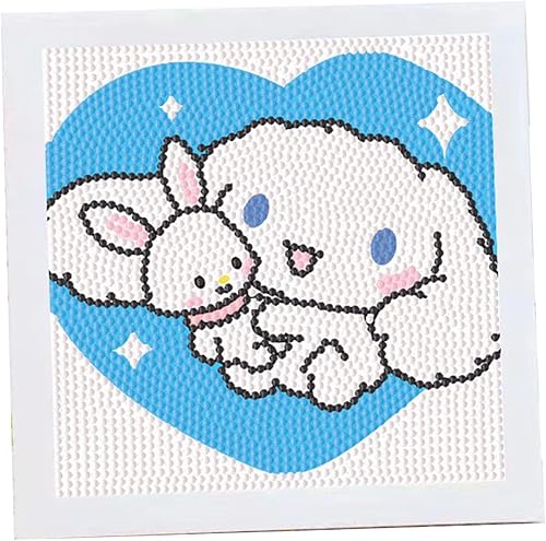 Miniatura 7 de Kit de pintura de diamante 5D para bricolaje, con marco de fotos, bonita pintura de diamante para niñas, niños, adultos, principiantes, regalo (M-1)