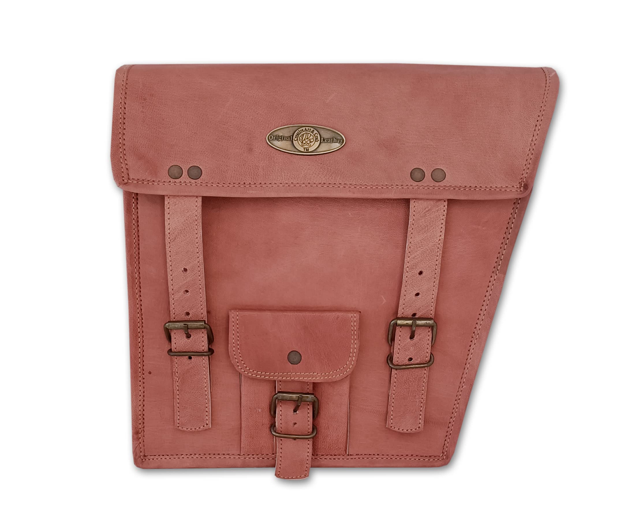 Buy Creative Art & Craft Leather Motorcycle Side Bag Retro Look