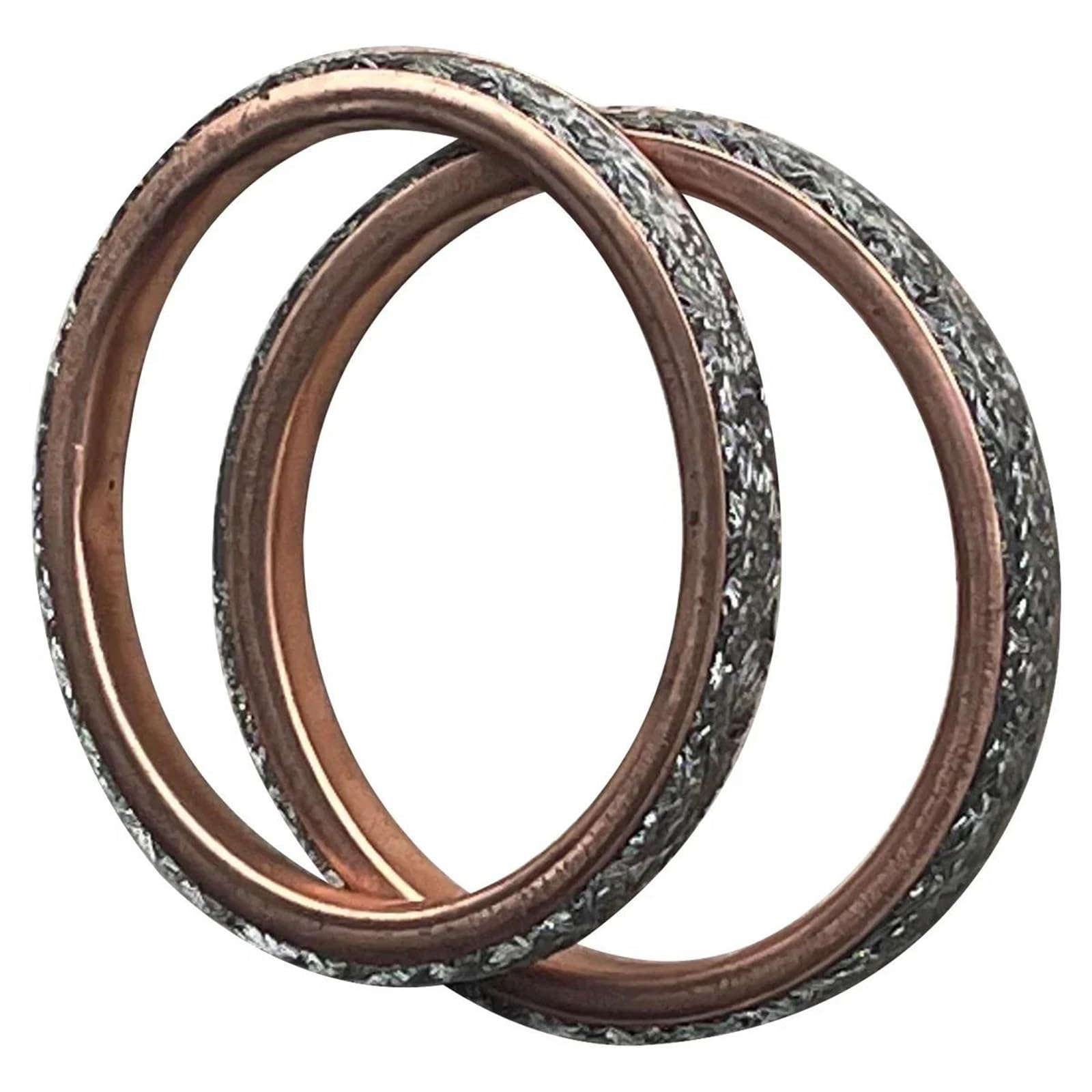 Joint D'échappement Moto 55x42.5x3.5 Mm - Lot De 2 Pièces - Compatible Yamaha XV1100 Virago, XV1600 Wild Star, XV1700 Road Warrior