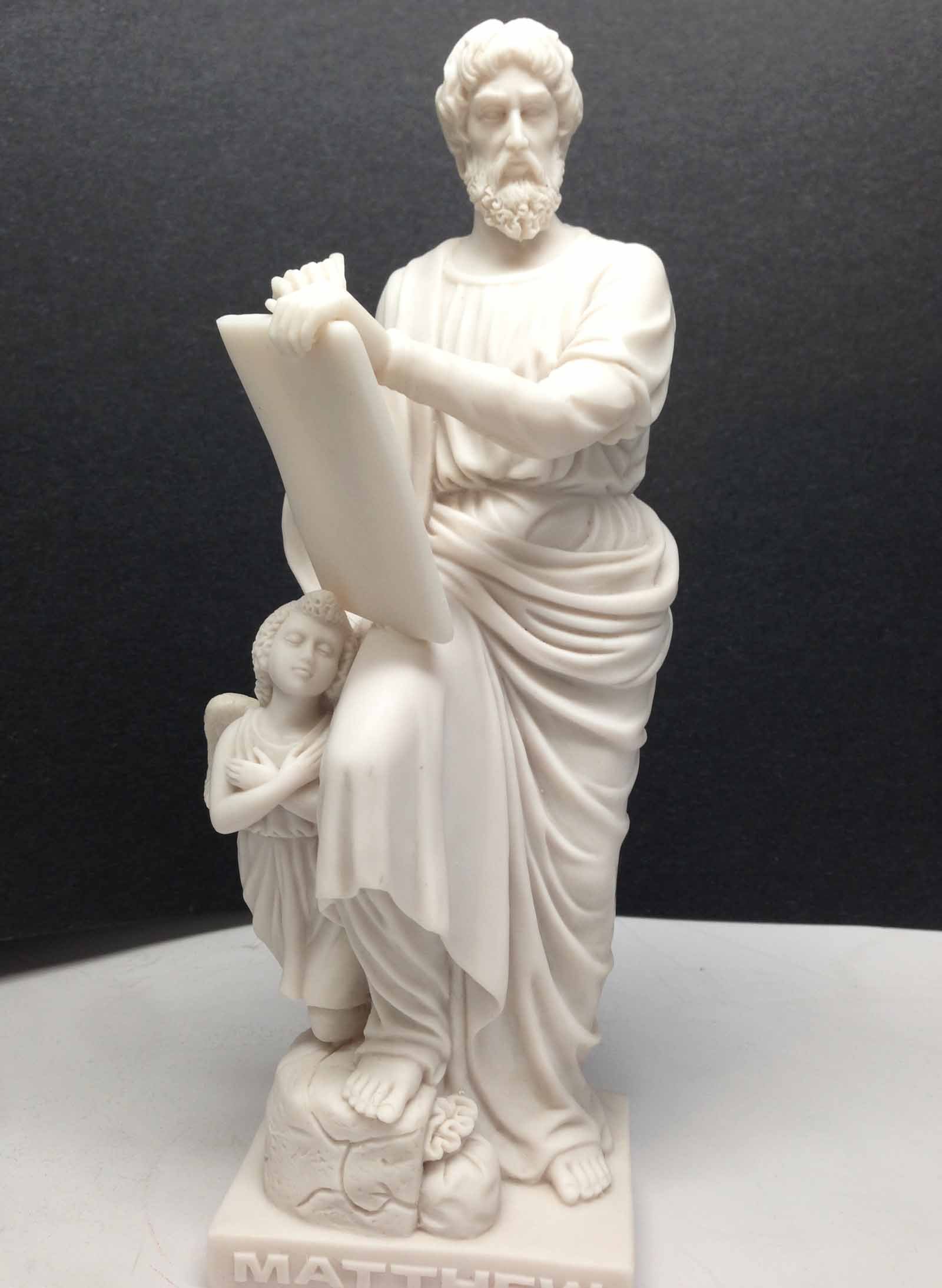 Shivpiin Divinity THORVALDSEN Apostle Matthew Statue Jesus Christ Disciples 8" Collection
