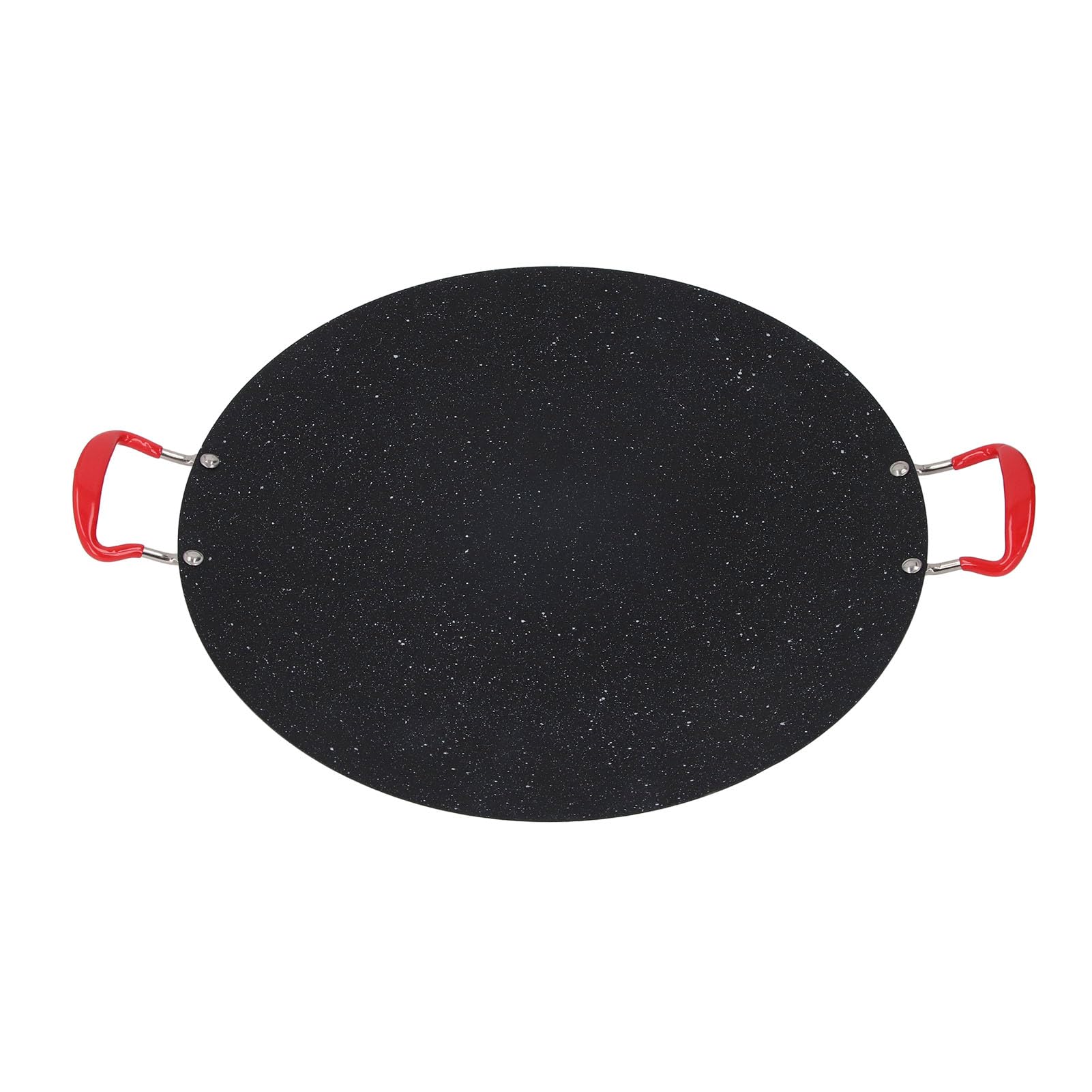 Grill Pan, Easy To Portable BBQ Grill Flat Pan Multi Purpose Iron Non Stick Portable for Outdoor Camping (S 35.43in Diameter)