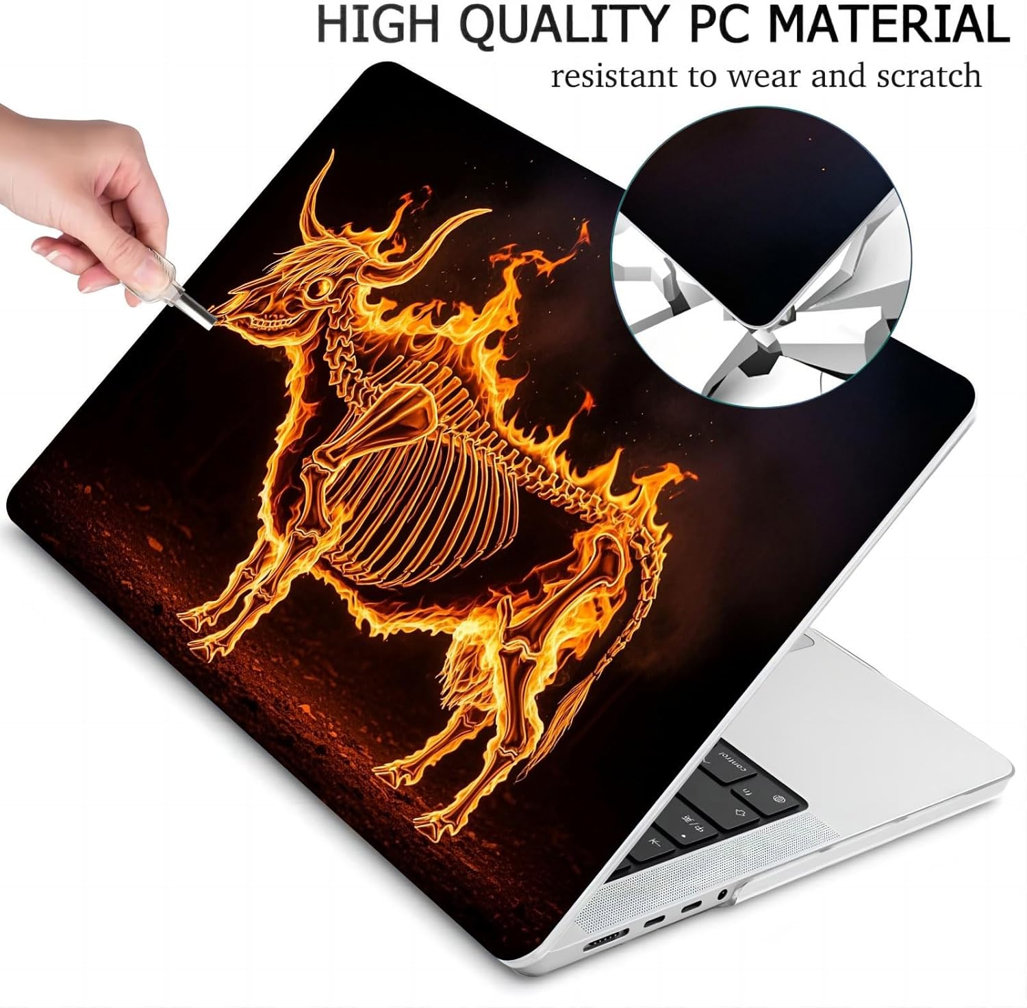 Compatible with MacBook Neo 13-inch, Hard Shell Case with Keyboard Cover and Screen Protector (A3404 A18 Pro chip, 2026 Release) - Highland Cow MC23069