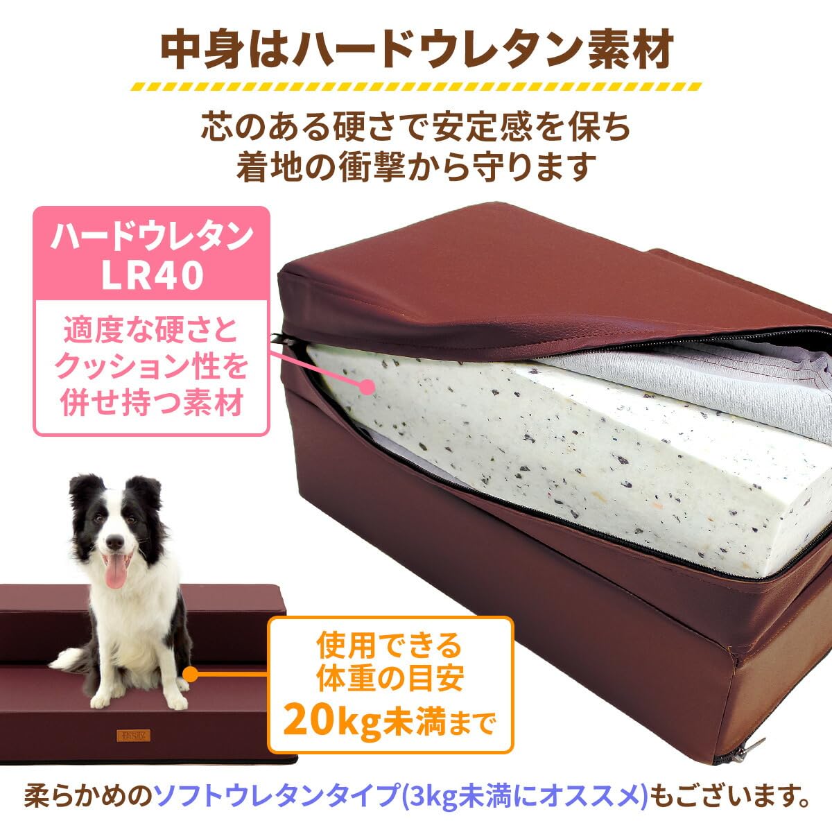 PetStyle ドッグステップ ベージュ 幅広55cm ハードウレタン ２個 Amazon | PetStyle ドッグステップ 幅広 55cm 犬 ステップ 階段