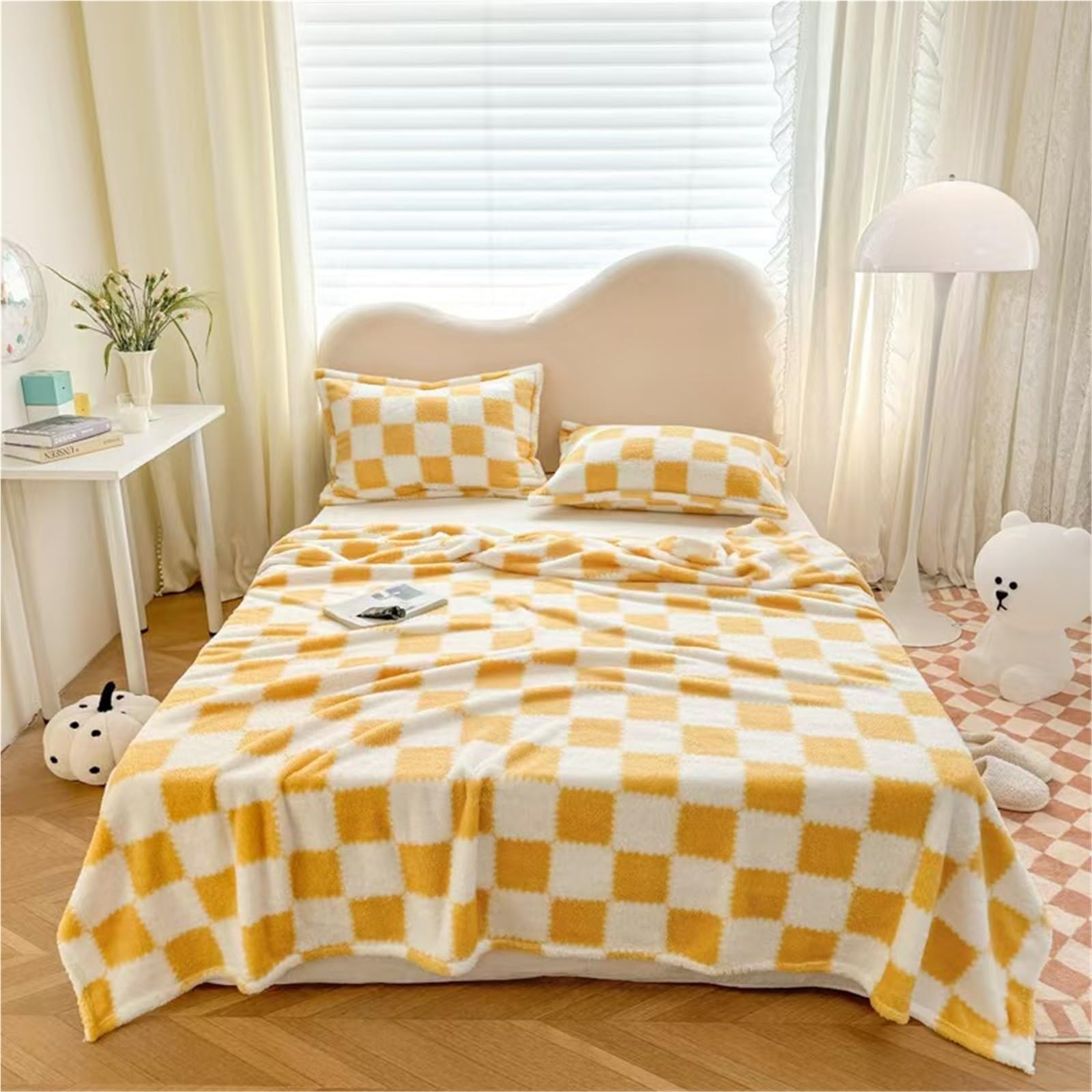 LLiuvcc Cozy Plush Throw Blanket，Nap Blanket，Fluffy Warm Plush Blanket for Bed Sofa Living Room，Suitable for All Seasons(Color3,200x230cm)