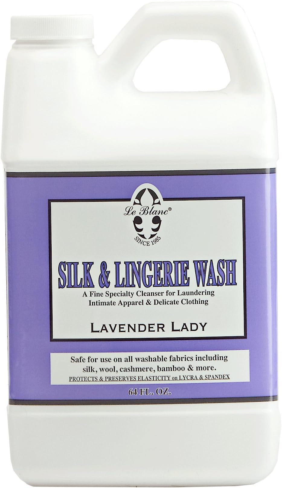 Le Blanc® Lavender Silk & Lingerie Wash – Luxury Laundry Cleanser for Delicates- 64 oz. (1 pack)