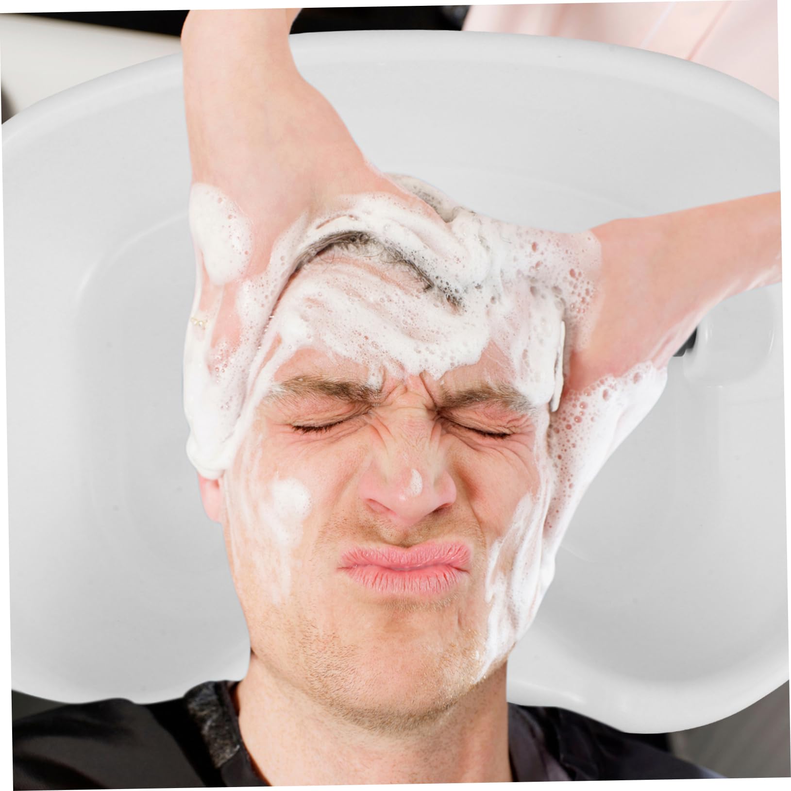 OUNONA Lavandino Per Lavare i Chioma Portatile 70cm Tubo Di Scarico, Lavabo Da Comodino Per Pazienti Allettati, Anziani e Donne Incinte, Supporto Testa e Collo, Accessori Per Assistenza Domiciliare
