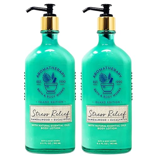 Aromatherapy Island Edition Stress Relief Sandalwood + Eucalyptus Body Lotion Duo Set - 6.5 fl oz / 192 mL each