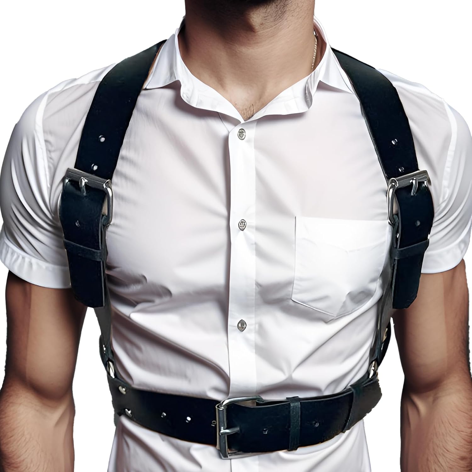 Body Chest Belt for Men Adjustable Leather Belts Egypt Ubuy