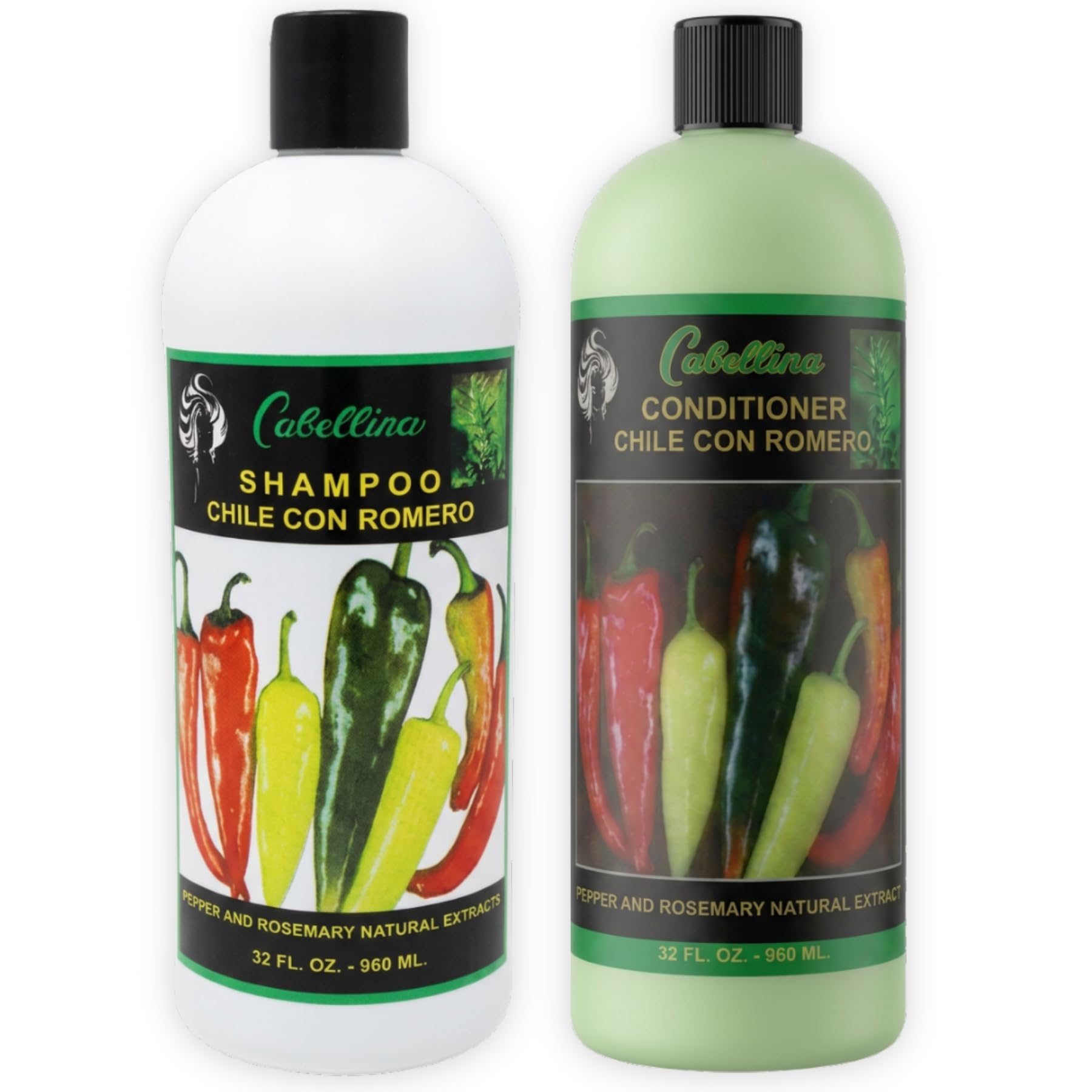 Chile Rosemary Shampoo and Conditioner, 32 Fl Oz, 2-Pack 32 Fl Oz (Pack of 2)