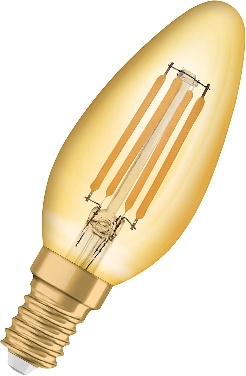OSRAM LED lamp, Base: E14, Warm White, 2500 K, 4.50 W, Replacement for 36 W Incandescent Bulb, Clear