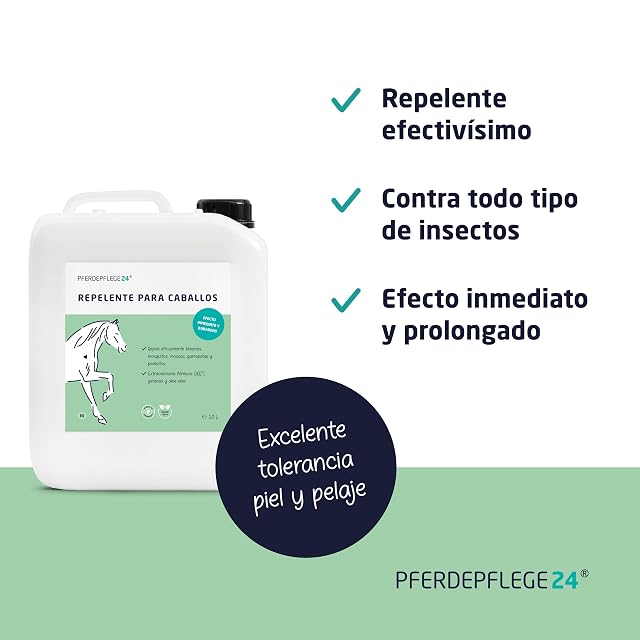 Foto 2 de 5 de PFERDEPFLEGE24 Spray Repelente Moscas para Caballos con DEET