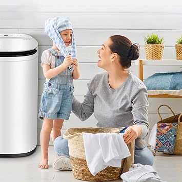 Mini Washing Machine 5.8 Kg Small Household Automatic Mute Laundry Machine Compact Elution Unit Washing Machine with 8 Washing Programs Used in Apartment Camping Dormitory (Yellow)
