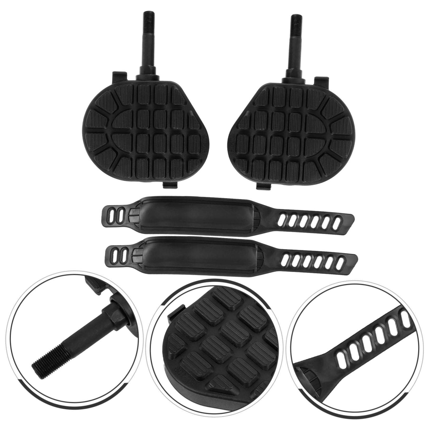 ibasenice Antideslizantes para Bicicleta de Ejercicio para Ciclismo Instalación Rápida y Diseño Duradero Compatibles con Bicicletas de Interior y