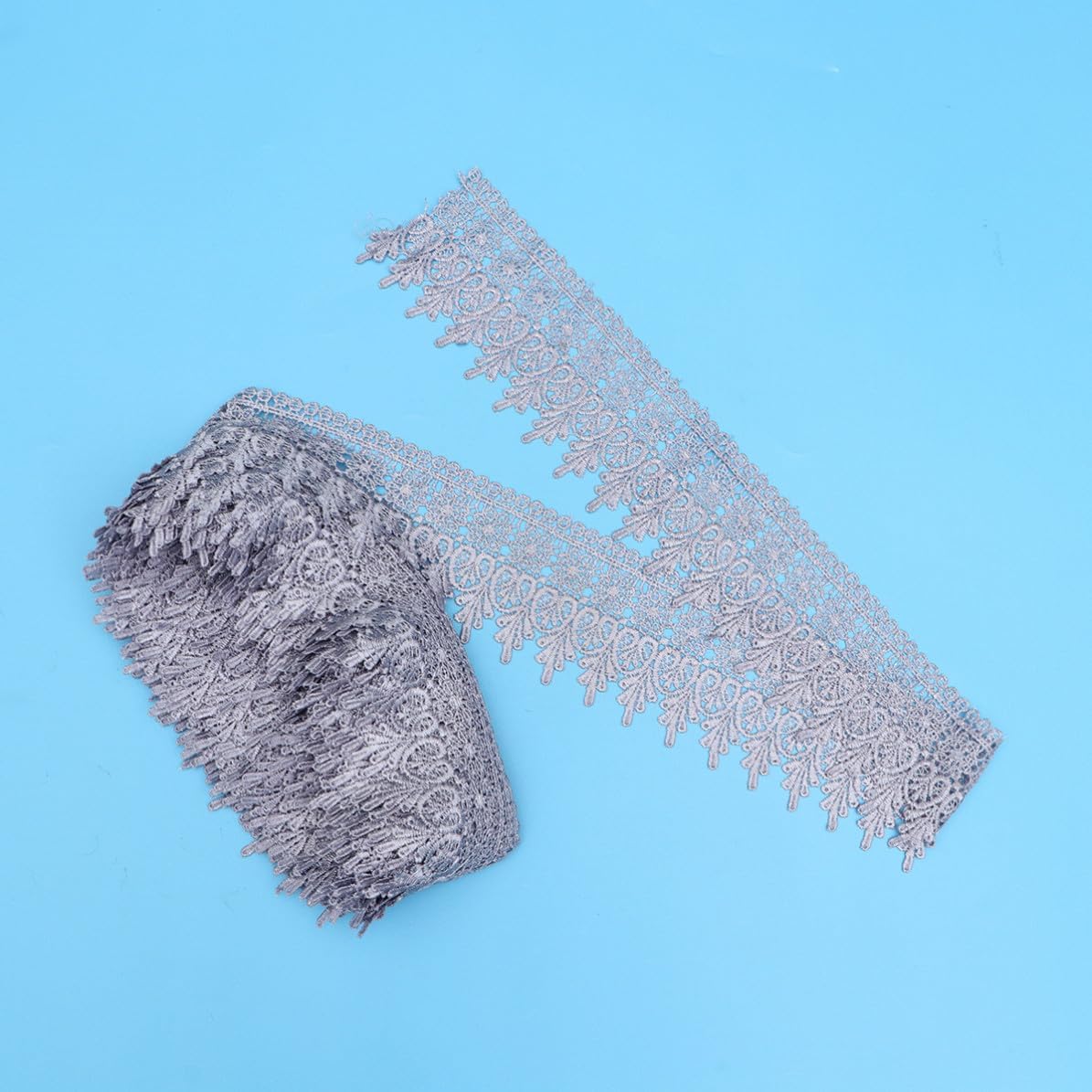 DIY Embroidery Lace Trimming 9.5cm Wide 15 Yards Polyester Silk