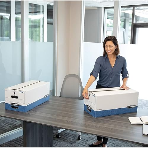 Miniatura 3 de Bankers Box Liberty - Cajas de almacenamiento resistentes, cartas, paquete de 12 (00011)